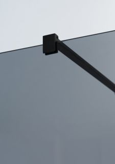 Душевая перегородка CEZARES LIBERTA-L-1-120-120-GR-NERO кронштейн 120см